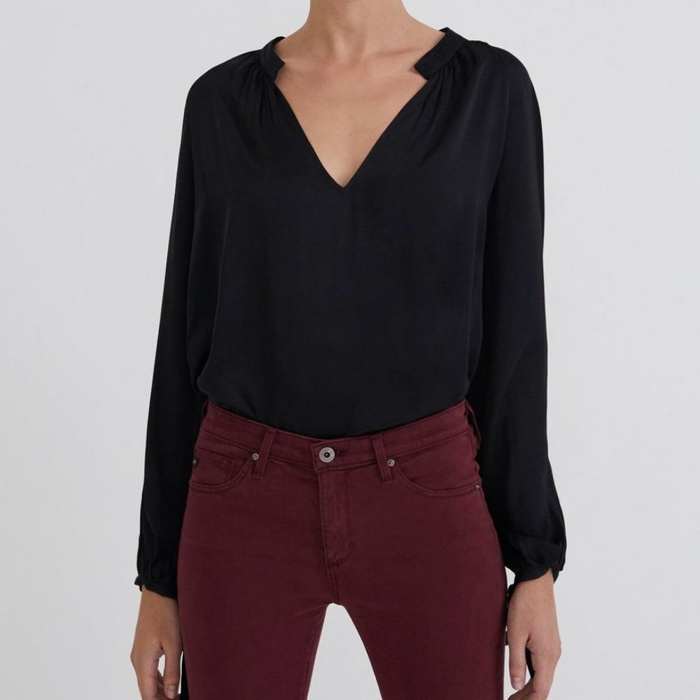 AG Adriano Goldschmied Black Blouse
